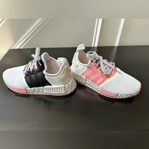 adidas gazelle silver green womens NMD R1 Originals Grade School Running Shoe (Glory Pink) main image 0